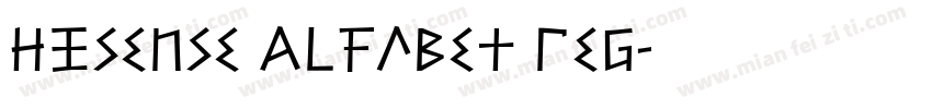 Hisense Alfabet Reg字体转换